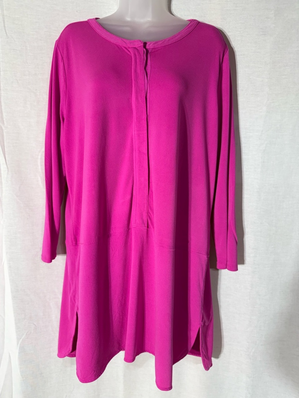 Lauren Ralph Lauren Fuchsia Long Sleeve Tunic Size 2X